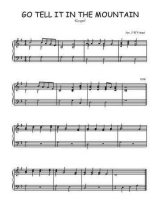 Téléchargez l'arrangement pour piano de la partition de spiritual-go-tell-it-in-the-mountain en PDF